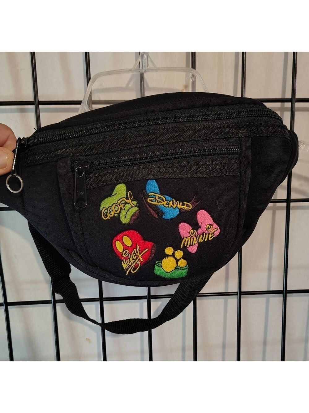 Vintage Walt Disney World Fanny Pack Embroidered Character Spell Out